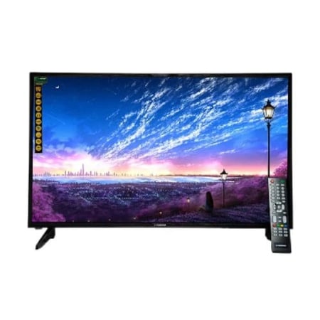 توشيرو - شاشة تلفزيون 32 بوصة LED مزود بتقنية DVBT بدقة عالية - أسود - TRO32LED3