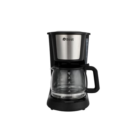 محضرة قهوة تكنو بيست 1.5 لتر 750 واط 50/60 هرتز لون اسود موديل BCM-003