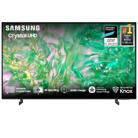 شاشة سامسونج ذكي كريستال يو اتش دي يو 8000 اتش، مقاس 55 بوصة، بدقة 4 كي UA55U8000HUXSA