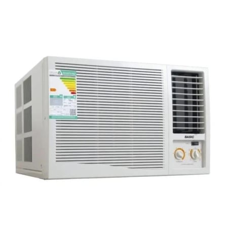 مكيف شباك بيسك 1.5 طن 18000 وحده بارد فقط لون ابيض موديل BWAC-H18CF