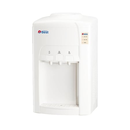 تكنو بيست برادة مياه طاولة، 3صنبور، حار/ بارد / عادي، خزان ستانلس استيل غير قابل للصدأ، لون ابيض موديل BWD-006