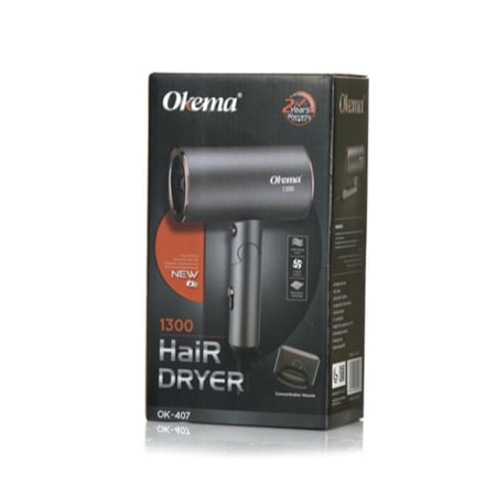 مجفف الشعر ميني قابل للطي من اوكيما ok-407
