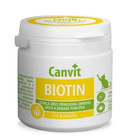 كانفيت بيوتين فيتامينات قطط لدعم الفراء وتحسين الجلد - Canvit BIOTIN