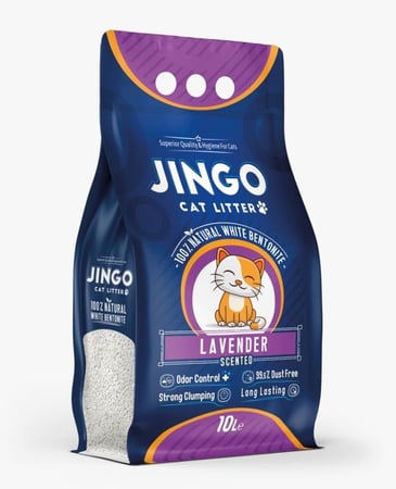 رمل جينغو كات برائحة الافندر رمل قطط تركي Jingo Cat Litter Natural