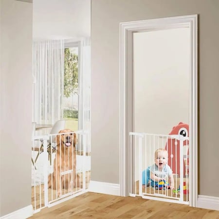 حاجز الدرج لحماية الاطفال والحيوانات محبس مرن عرض 85 سم - حاجز امان