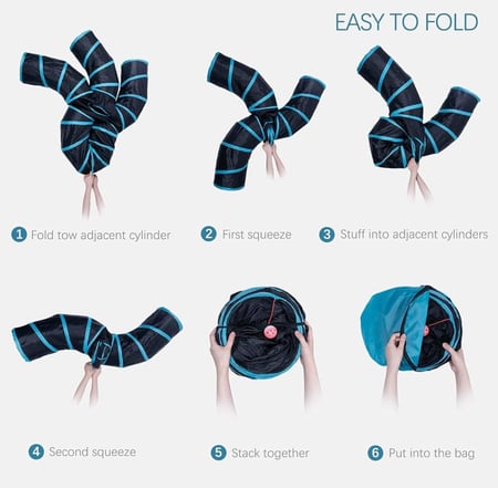 نفق متاهة للقطط خيمة قطط بيوت قطط مستلزمات قطط - متجر قطتي الجميلة