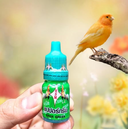 القطرة السحرية القطرة الخصراء علاج الامراض التنفسية للطيور Super green