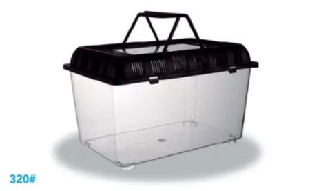 حضانة بلاستك صندوق شفاف لتربية الطيور والسلاحف - متجر قطتي الجميلة