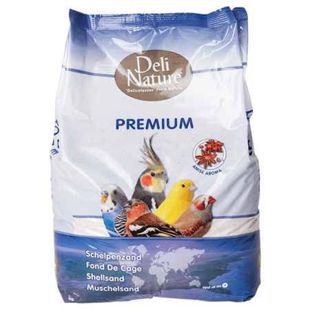 ديلي ناتشر رمل طيور - رمل لارضية قفص الطيور DeliNature Shell Sand