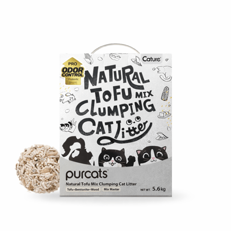 رمل قطط مزيج التوفو والبنتونايت والخشب Purcats Cat Litter
