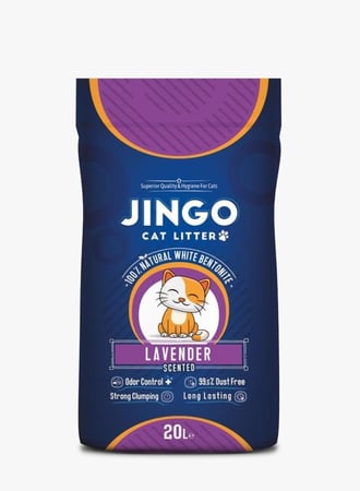 رمل جينغو كات برائحة الافندر رمل قطط تركي Jingo Cat Litter Natural