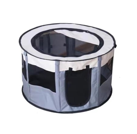 خيمة دائرية للقطط والحيوانات محبس قطط قابل للطي - متجر قطتي الجميلة