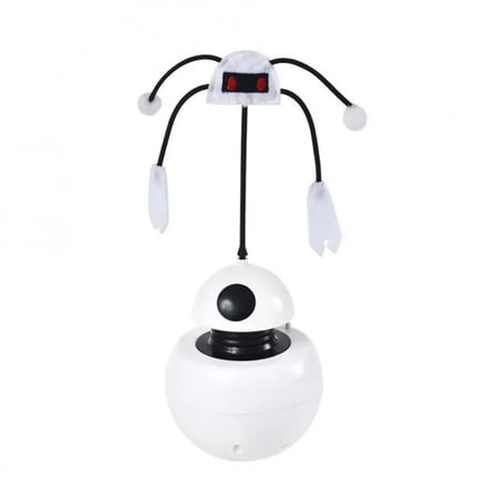 لعبة الروبوت مع بطارية العاب قطط تفاعلية ليزر لتدريب القطط Robot Toy