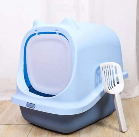 ليتر بوكس مع مجرفة اضافية صندوق فضلات القطط - متجر قطتي الجميلة