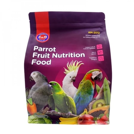 آر ام زوبريم الببغاء فواكه مجففة للطيور RM Parrot Fruit Nutrition Food