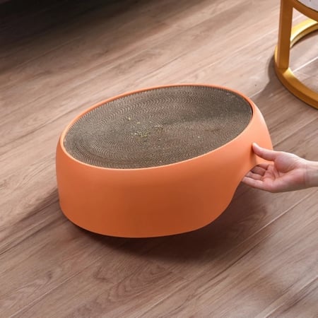 سرير القطط بيوت القطط لوحة خدش مع كاتنيب - كرسي قطط دائري مرتفع - M