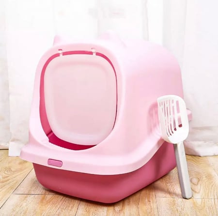 ليتر بوكس مع مجرفة اضافية صندوق فضلات القطط - متجر قطتي الجميلة