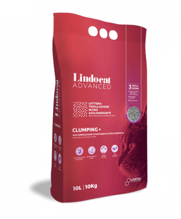 ليندوكات رمل قطط بودرة اطفال تكتل ممتاز LindoCat Advanced Clumping 10L