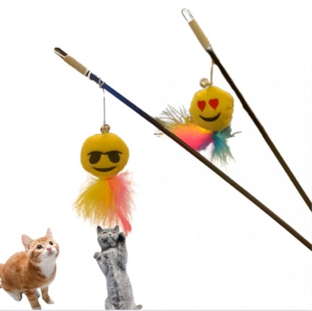 سنارة تفاعلية للقطط والحيوانات الاليفة