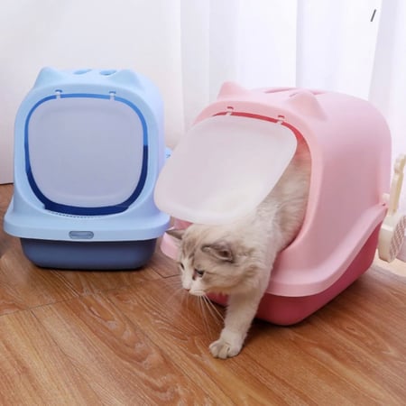 ليتر بوكس مع مجرفة اضافية صندوق فضلات القطط - متجر قطتي الجميلة