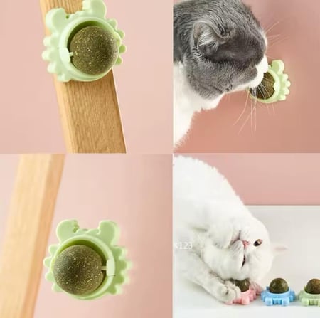 كرة الكاتنيب اوراق النعناع لتنظيف اسنان القطط وتهدئة القطط Catnip Ball