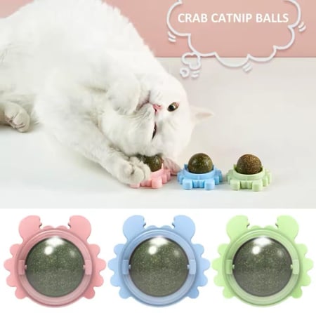 كرة الكاتنيب اوراق النعناع لتنظيف اسنان القطط وتهدئة القطط Catnip Ball