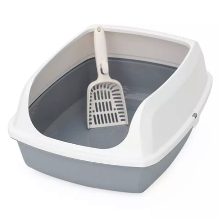 ليتر بوكس صندوق رمل قطط حوض رمل - Litter box