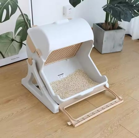 صندوق فضلات القطط شبه الأوتوماتيكي - متجر قطتي الجميلة