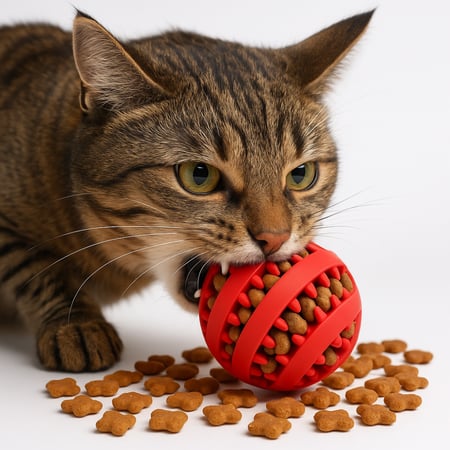 كرة ترفيهية للقطط والكلاب لحشو الطعام وتحفيز اللعب العاب قطط مستلزمات