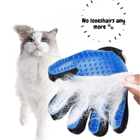 قفاز العناية بالحيوانات الأليفة والقطط للاستحمام وتمشيط الشعر من السيليكون