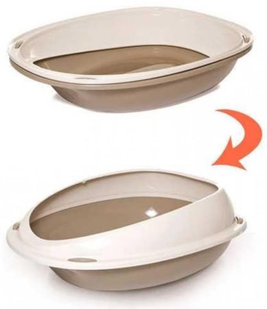 حمام قطط حوض رمل ليتربوكس لتدريب القطط على الحمام - GeorPlast Shuttle