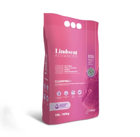 ليندوكات رمل قطط بودرة اطفال تكتل ممتاز LindoCat Advanced Clumping 10L