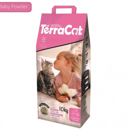 رمل تيراكات بيبي بودر - رمل قطط تكتل عالي Terracat cat Litter