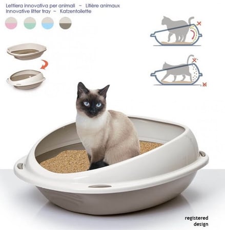 حمام قطط حوض رمل ليتربوكس لتدريب القطط على الحمام - GeorPlast Shwttle