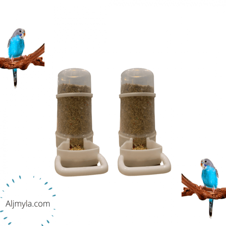 معلف طيور مع سوارة تثبيت - مأكلية طيور تعبئة ذاتية 250g