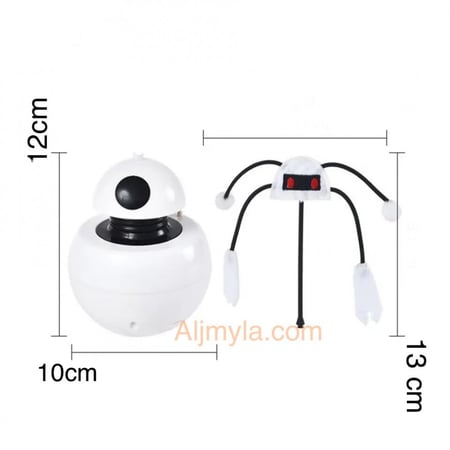 لعبة الروبوت مع بطارية العاب قطط تفاعلية ليزر لتدريب القطط Robot Toy