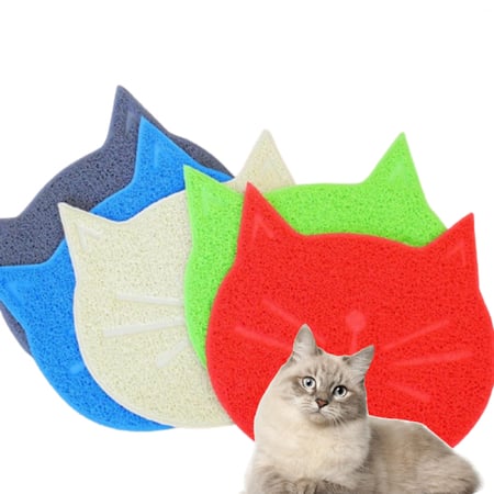 سجادة شكل وجه قطه حصيرة صندوق الرمل - متجر قطتي الجميلة