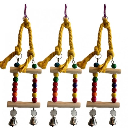 لعبة طيور مرجيحة طيور على شكل سلم - الوان متعددة العاب طيور العاب ب