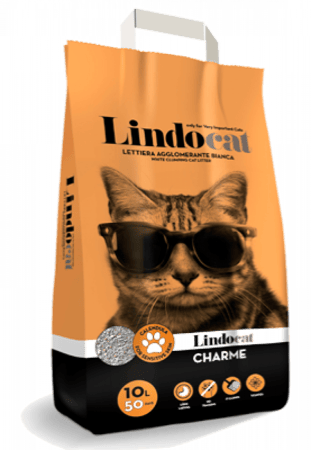 رمل ليندو كات رائحة العنبر للقطط ذات الكفوف الحساسة  مهدئ ومضاد بكتيري