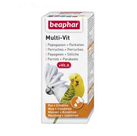 بيفار ملتي فيتامين للطيور لمنع نتف الريش Beaphar Multivitamin Parrot