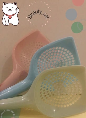 مجرفة تنظيف ليتر بوكس مجرفة حوض رمل القطط - متجر قطتي الجميلة