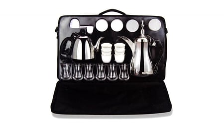 طقم دلة الخليج الفاخر لتحضير القهوة الشاي مع حقيبة