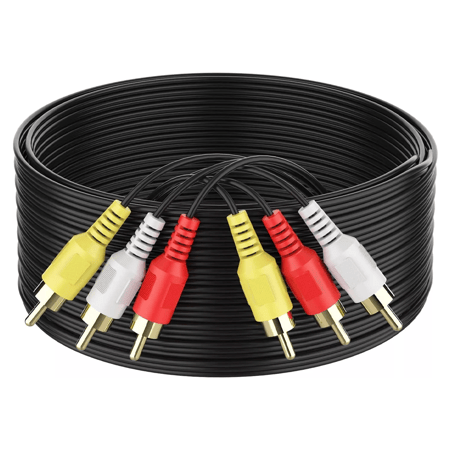 سلك av طول 10 متر 3RCA M الى 3RCA M - الدويغري
