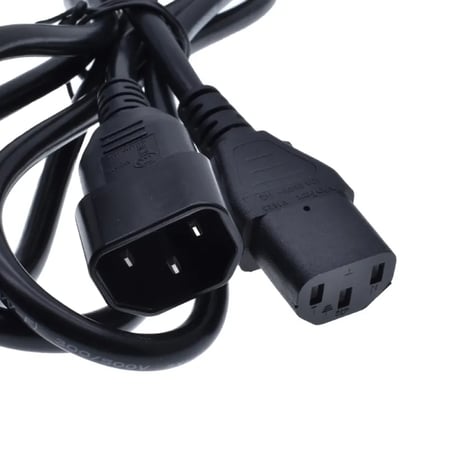 سلك كهرباء 1.5 متر اسود مخرج C14 الى C13