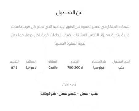 عنب - قهوة مميزة و فاخرة 120 جرام