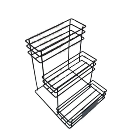 استاند وحامل قوارير ونكهات اسود 3 ادوار