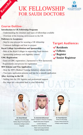 UK Fellowship for Saudi Doctors