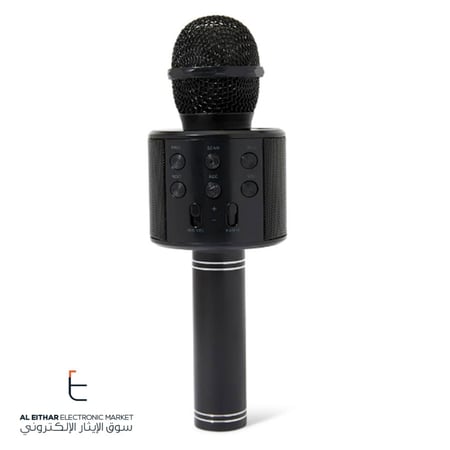 ميكروفون كاريوكي لاسلكي بلوتوث شحن Karaoke Wireless Microphone and Hifi Speaker WS-858