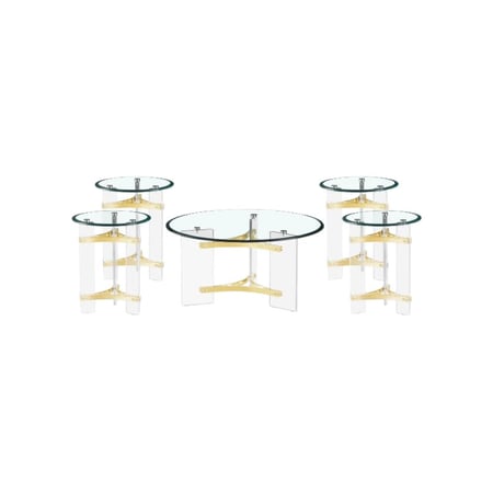 طقم طاولات خدمه أكريليك بتصميم مميز