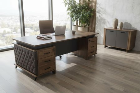 طقم مكتب عصري بتصميم كلاسيكى فاخر